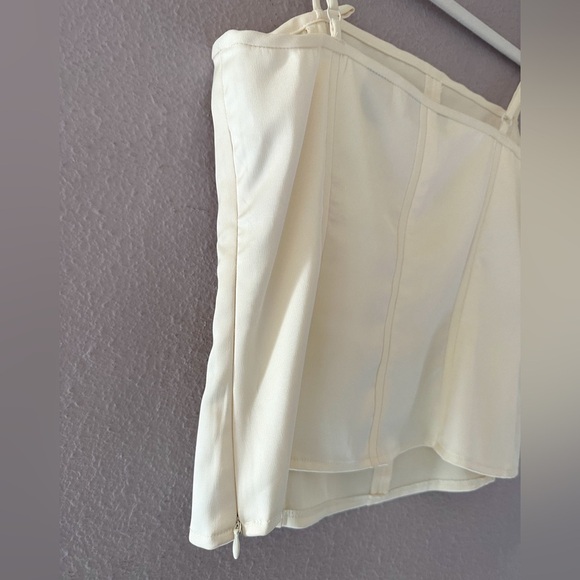 Apostrophe Cream Y2K Corset Style Tank Size 6 - Picture 3 of 4